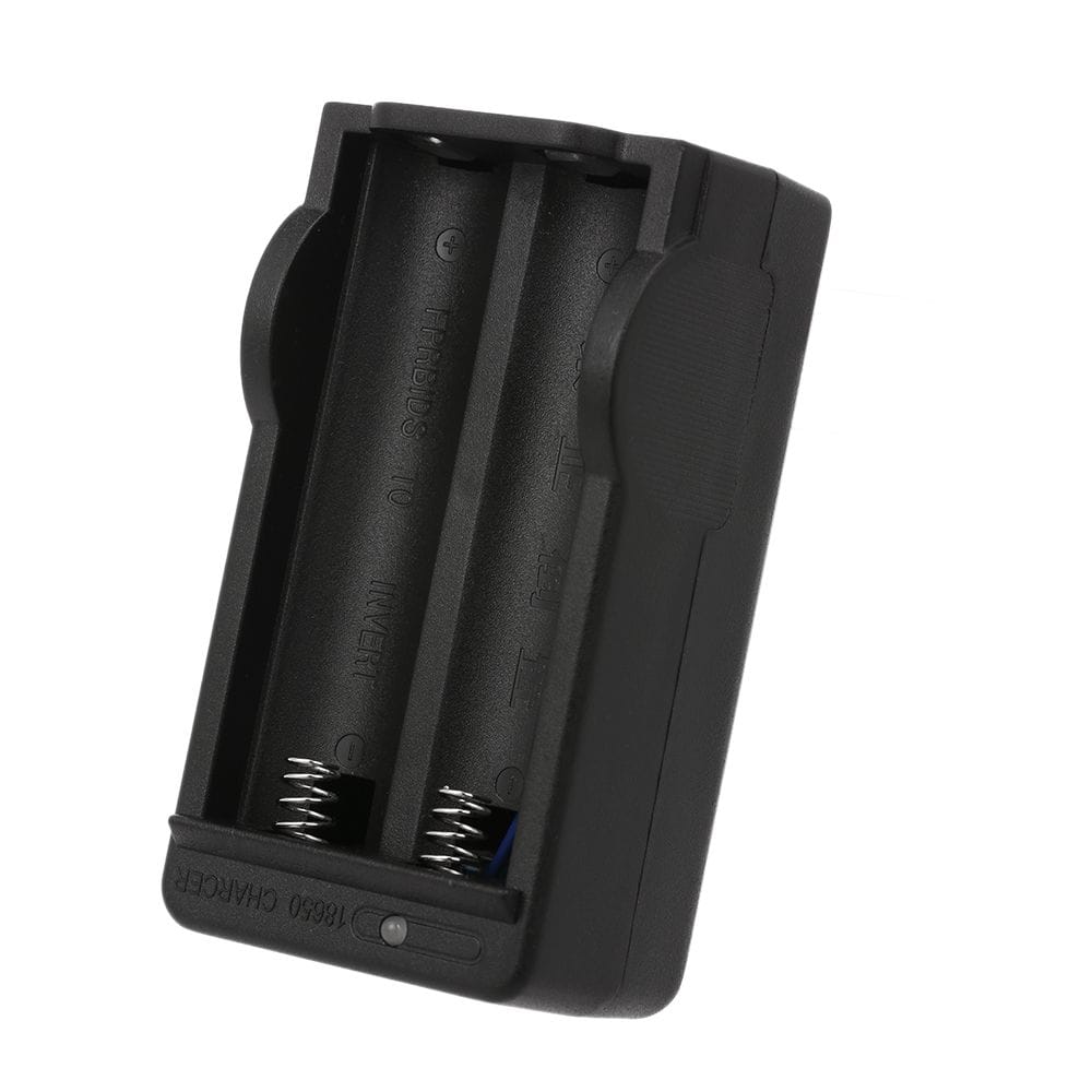 Dual-slot Battery Charger 18650 Charger Charging Box - US Plug