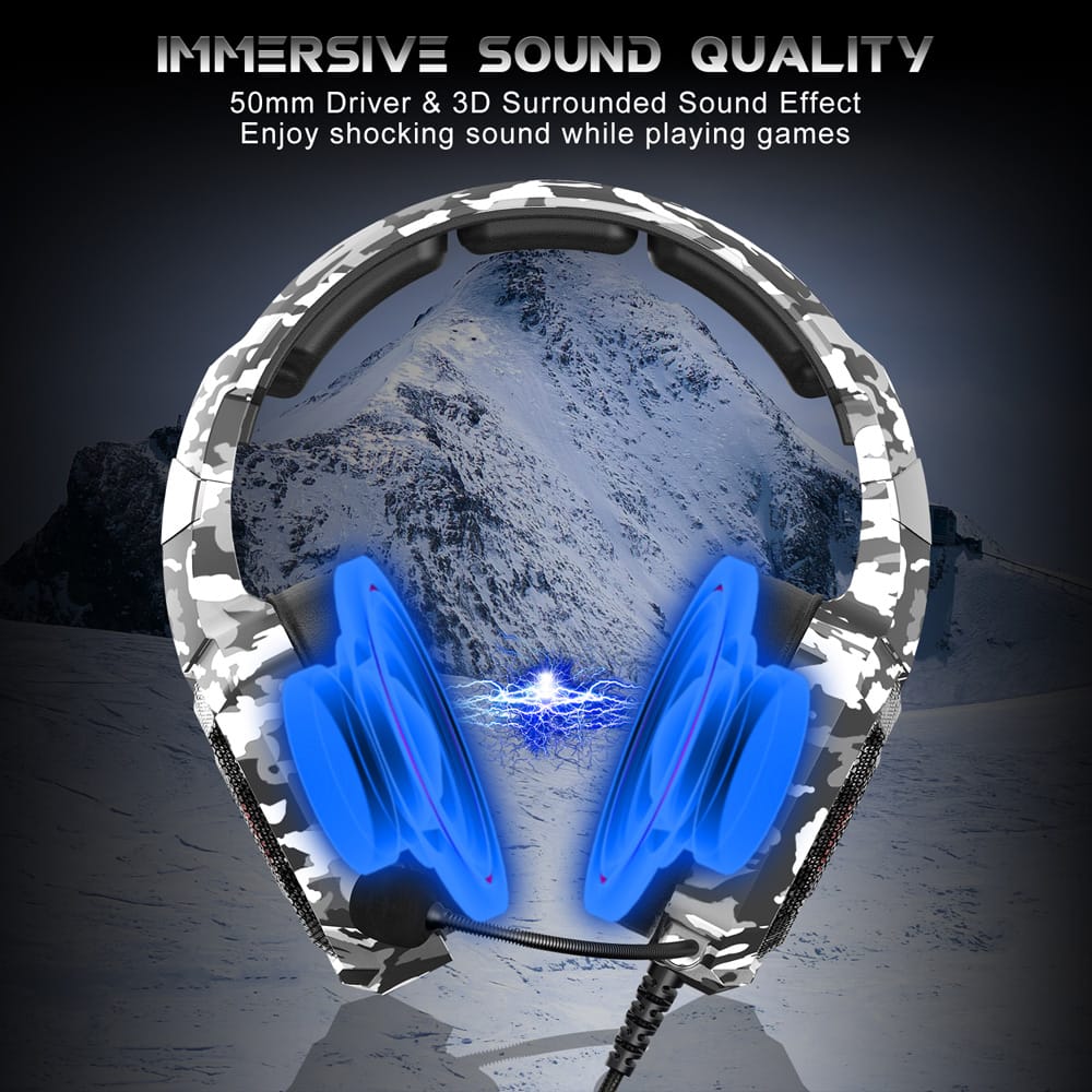 ONIKUMA K8 3.5mm Gaming Headset Stereo Over-ear Headphones