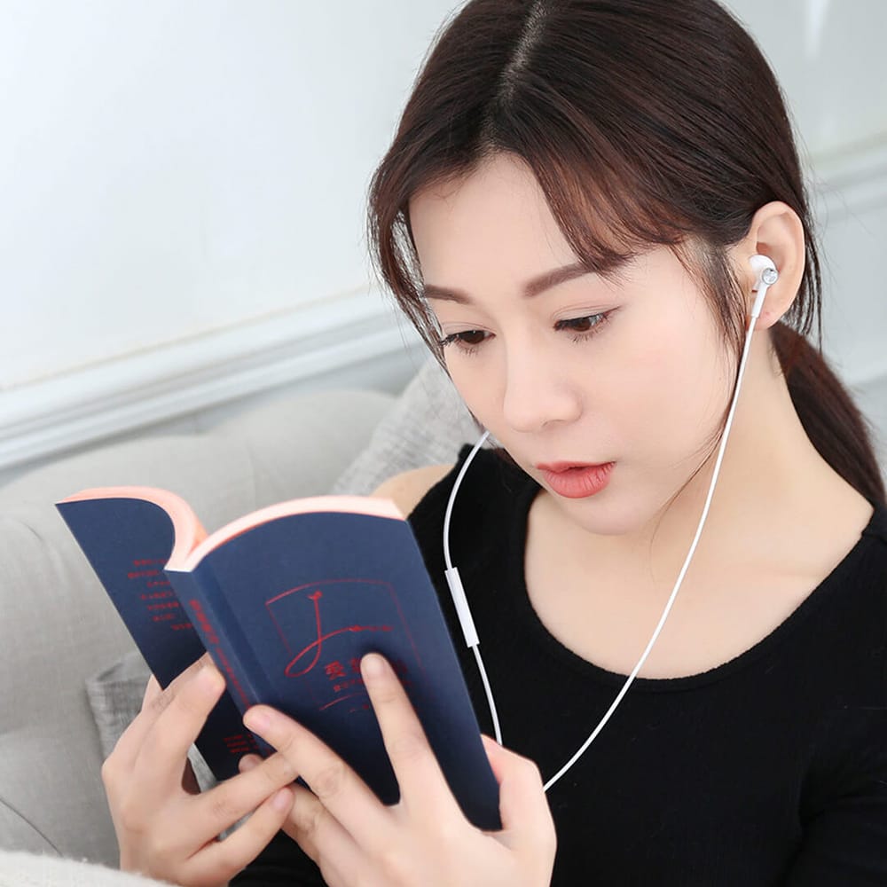 Xiao-mi USB Type-C Earphones Wired Control Dual-Unit Earbuds