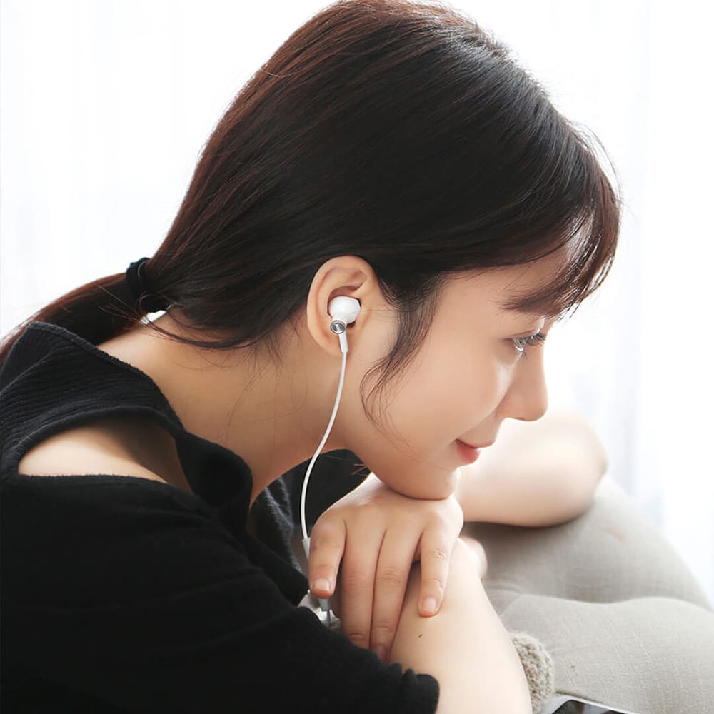 Xiao-mi USB Type-C Earphones Wired Control Dual-Unit Earbuds