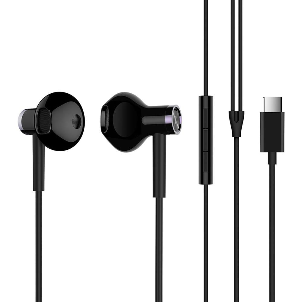 Xiao-mi USB Type-C Earphones Wired Control Dual-Unit Earbuds