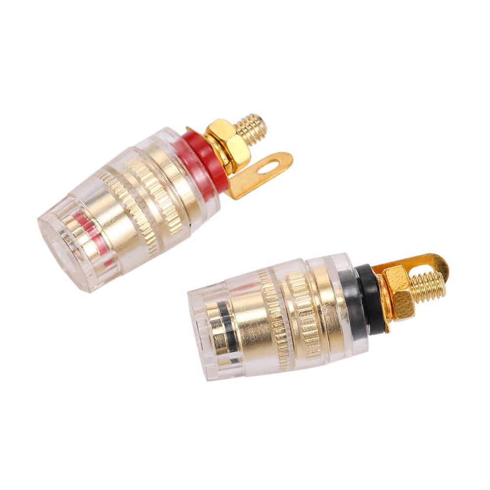 4mm Banana Plug Black & Red Connection Terminal Speaker - 1 Pair