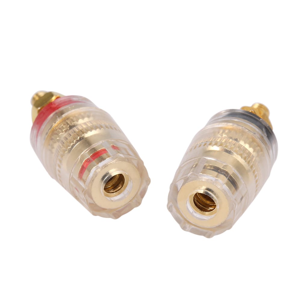 4mm Banana Plug Black & Red Connection Terminal Speaker - 1 Pair
