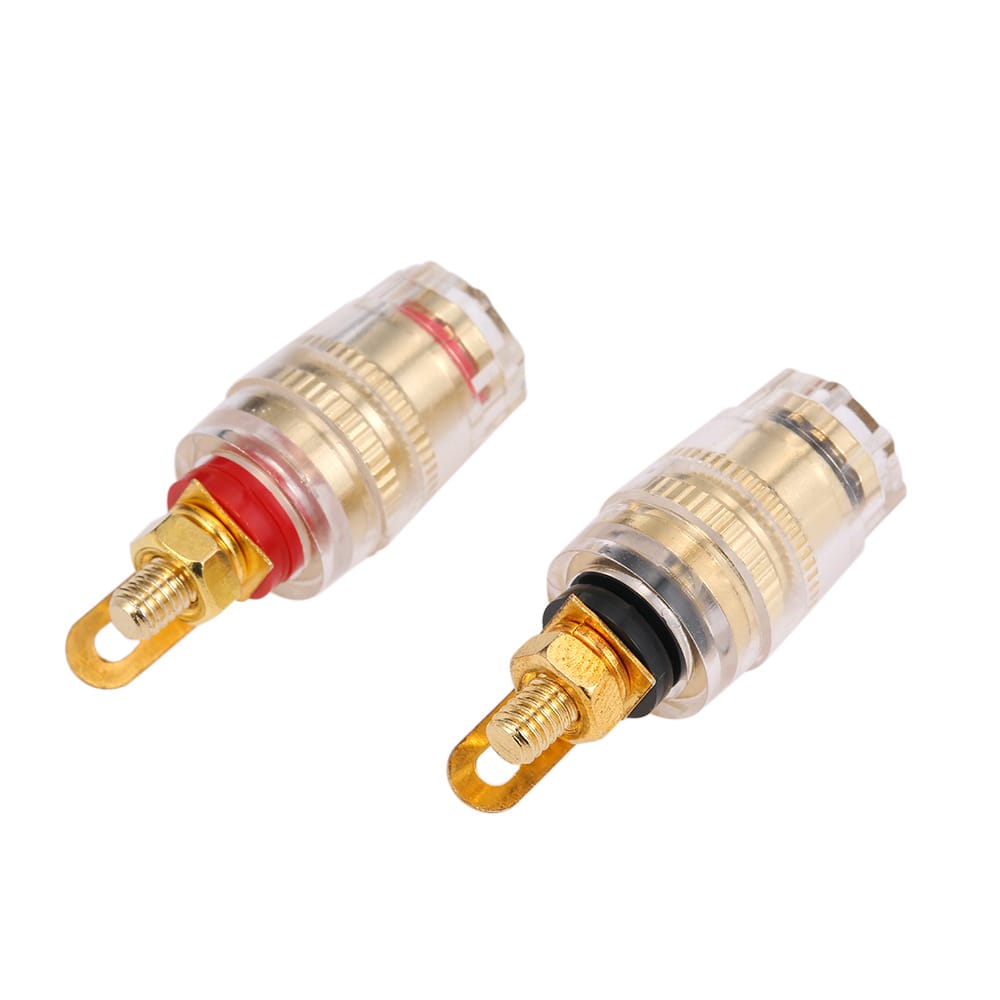 4mm Banana Plug Black & Red Connection Terminal Speaker - 1 Pair