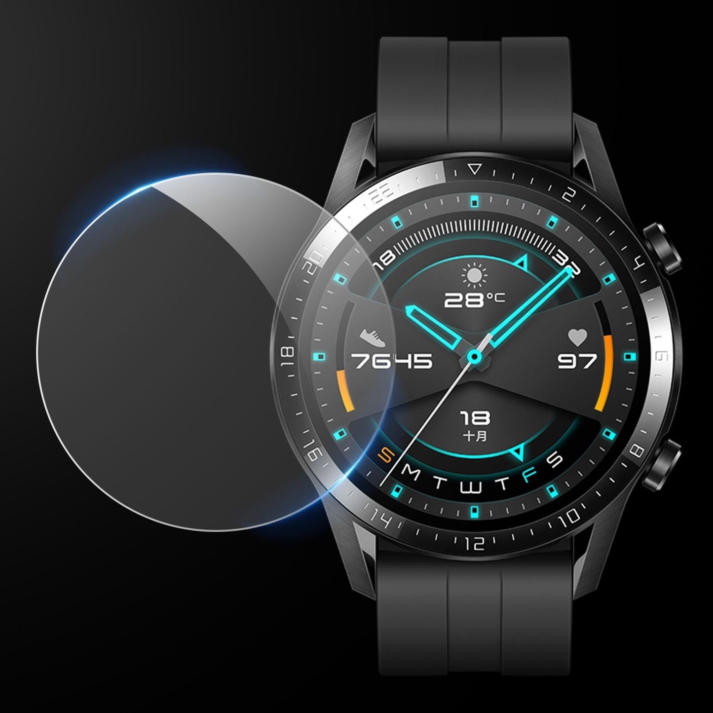 Protective Screen Film For Huawei GT Watch Screen Protector - 1PC