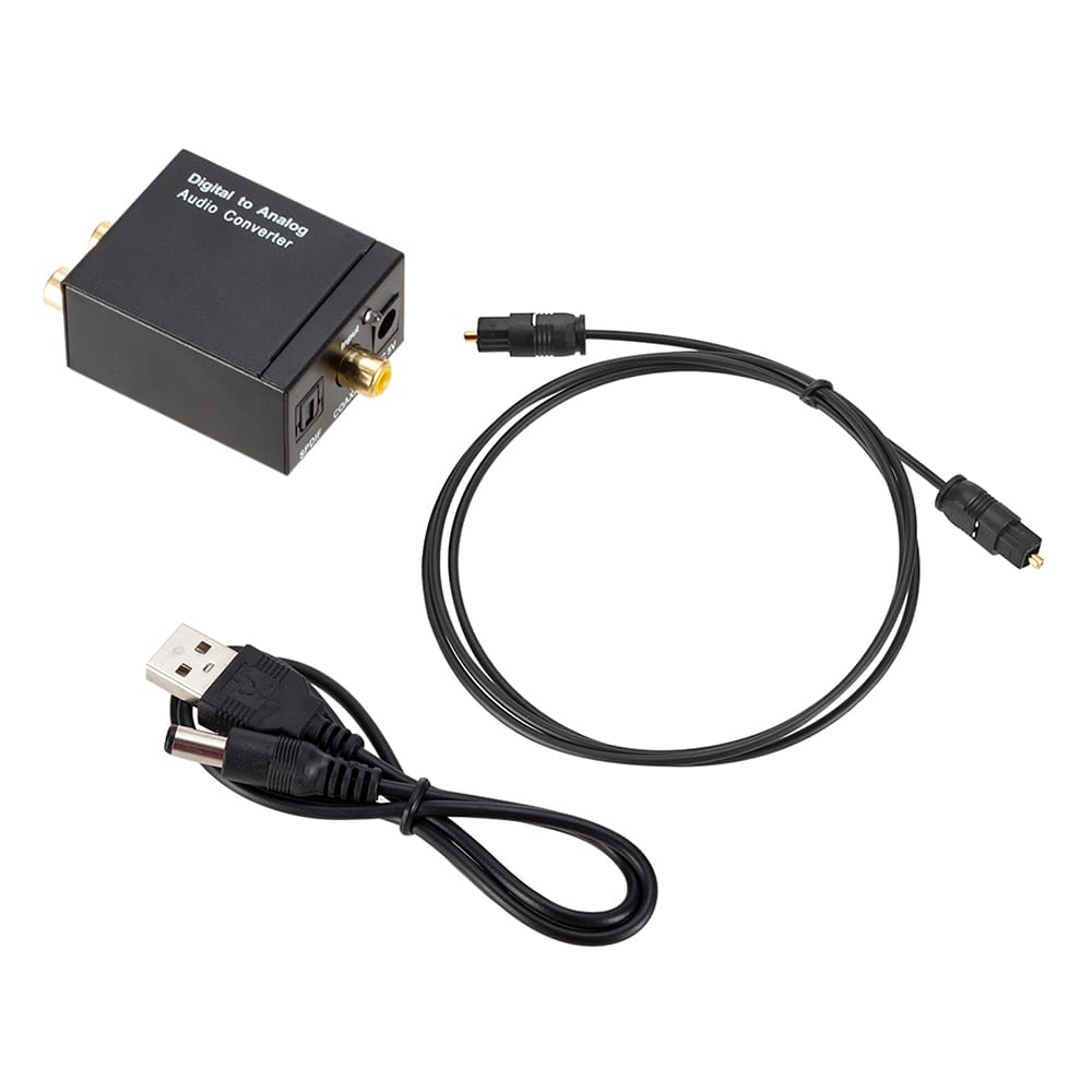 3.5mm Digital to Analog Audio Converter Optical Fiber