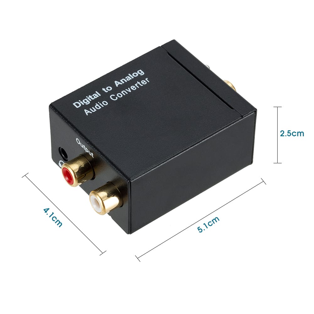 3.5mm Digital to Analog Audio Converter Optical Fiber
