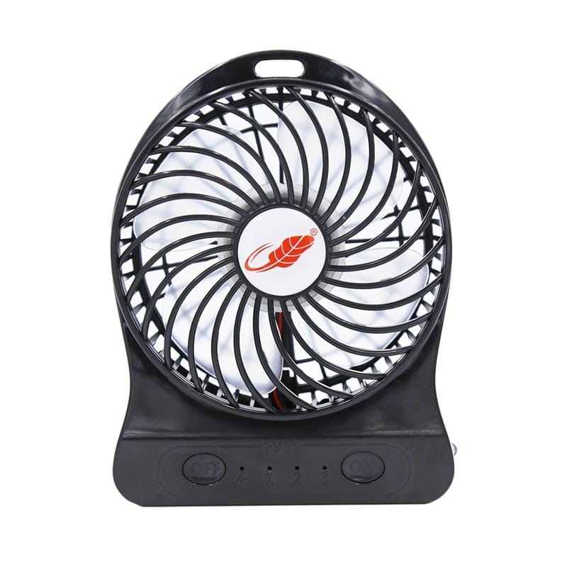 GONGTIAN F95S Storm Series Portable USB Rechargeable Fans, Three Ranges Speed Wind Adjustment + One Range LED Light Adjustment, Size: 14cm x 10.6cm x 4.2cm (Pink)