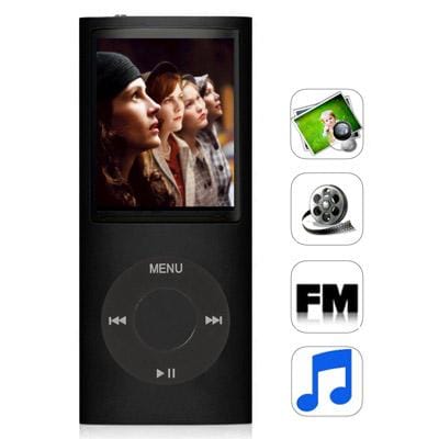 1.8 inch TFT Screen 4GB Nano 4th Style MP4 player, Support FM Radio, E-Book, Games (Black)