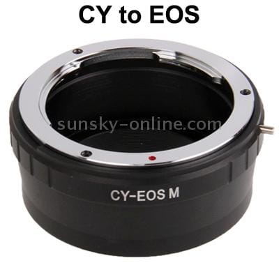CY Lens to EOS M Lens Mount Stepping Ring (Black)