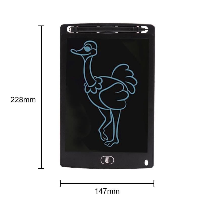 8.5 inch LCD Handwriting Board Children Drawing Graffiti Handwriting Board, Style:Monochrome, Frame Color:Black
