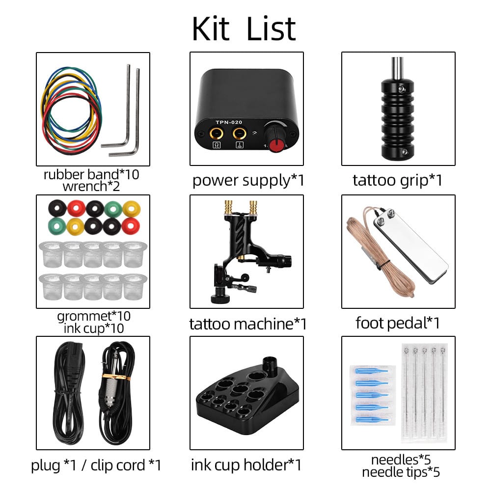 Tattoo Machine Tattoo Kits Dragonfly Tattoo Machines Body - UK Plug