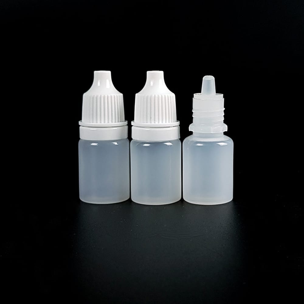 10Pcs 5ml Empty Refillable Plastic Squeezable Dropper Bottle - 5ml
