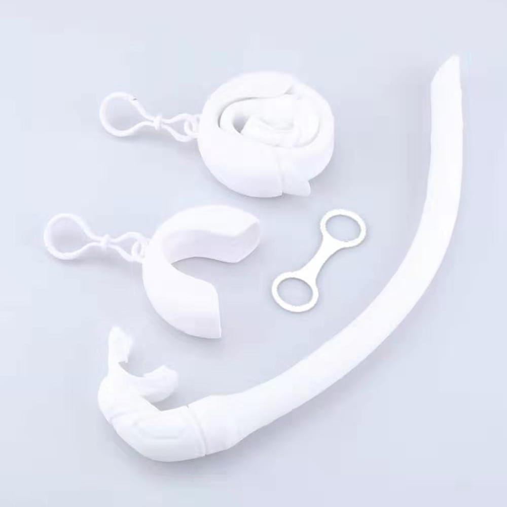 Silicone Foldable Snorkel with Compact Storage Case Women