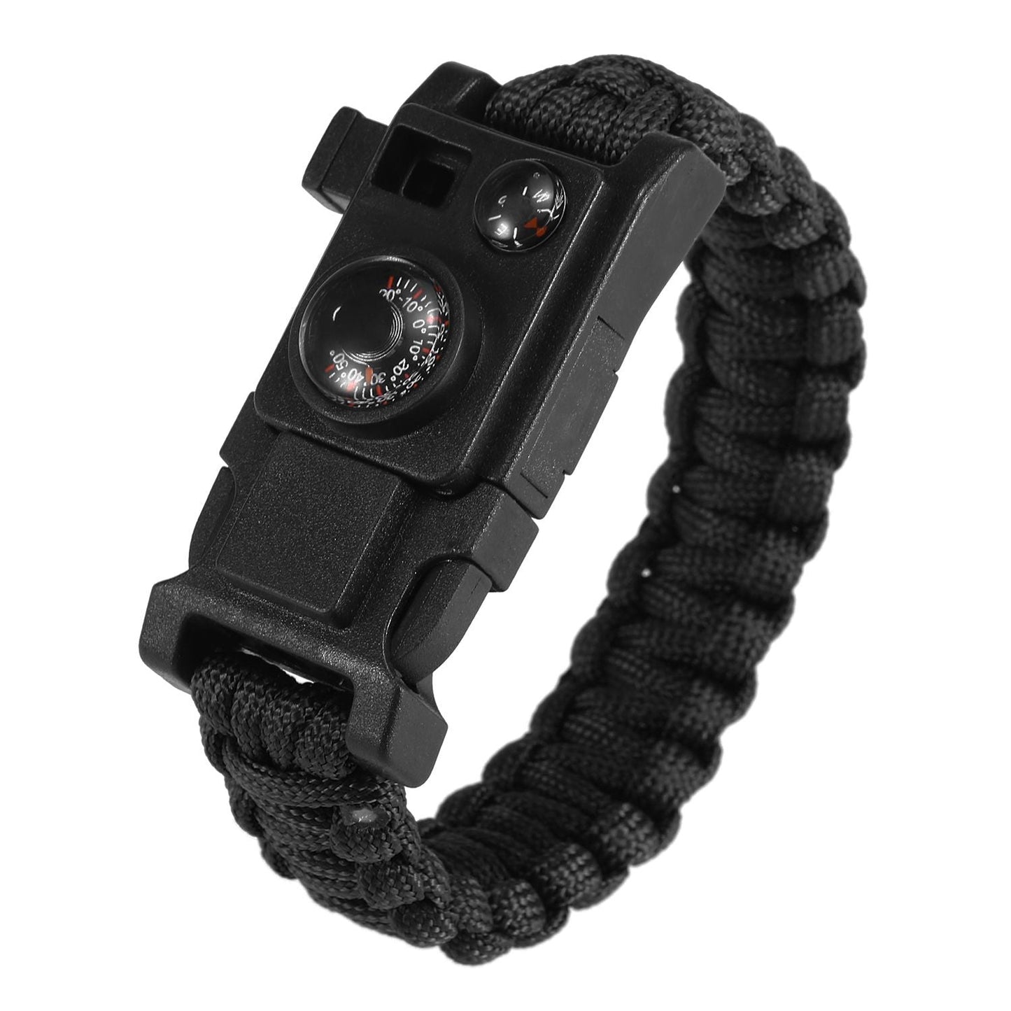 2 PCS Adjustable Paracord Survival Bracelet Multifunctional