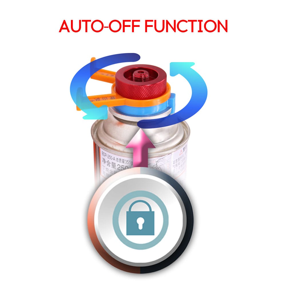 Gas Tank Converter with Support Auto-off Long Gas Cylinder - 1pc