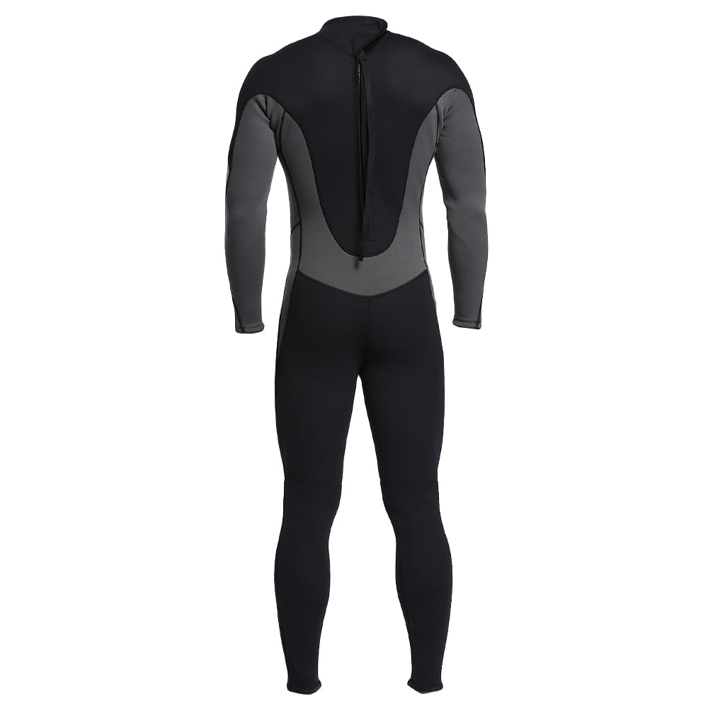 Men's 3mm Back Zip Full Body Wetsuit Swimming Surfing Diving - XXL