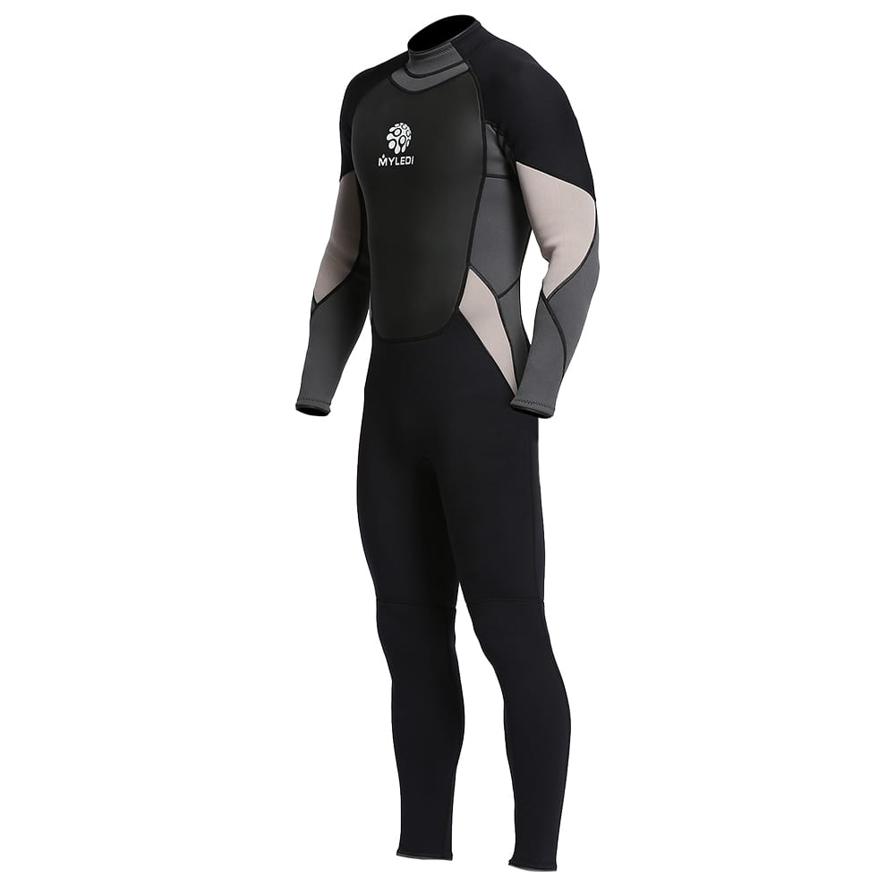 Men's 3mm Back Zip Full Body Wetsuit Swimming Surfing Diving - XXL