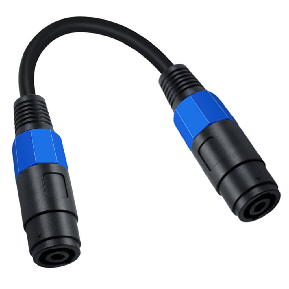 Uniqkart 50cm Speakon Female to Speakon Female Cable Audio Cord for Speakers Subwoofer