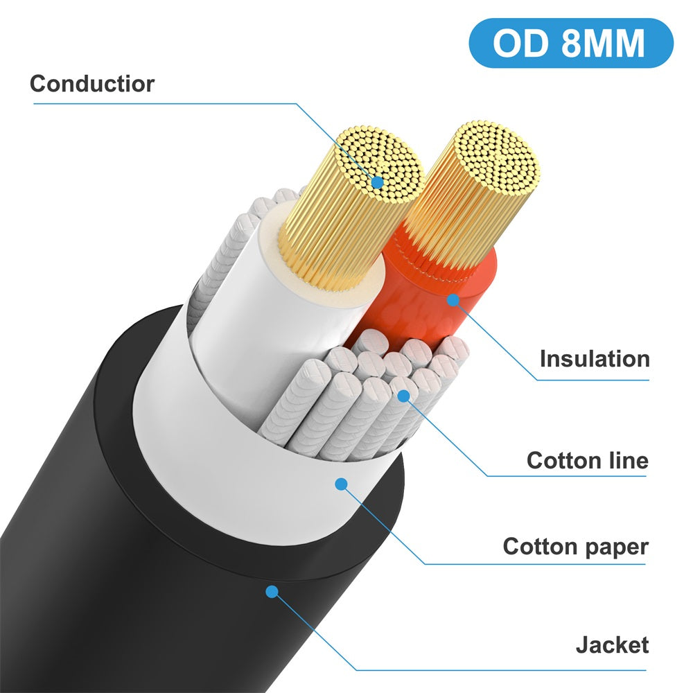 Uniqkart 50cm Speakon Splitter Cable 1 Female to 2 Male Audio Speaker Amplifier Extension Cord