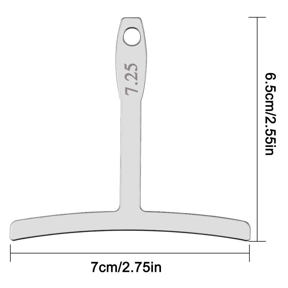 9Pcs Guitar T-shaped Ruler Guitar String Height Ruler Repair Set Stainless Steel T-shaped Gauge