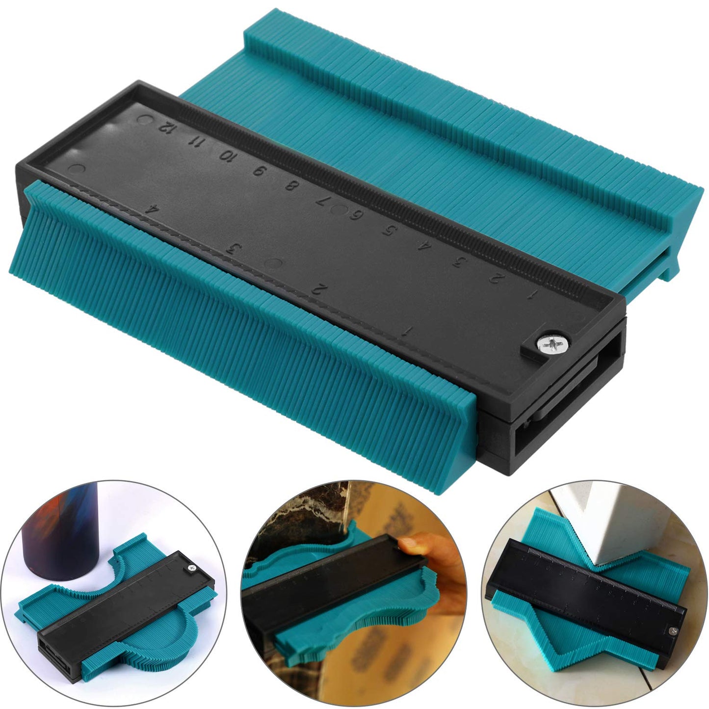 Universal Energy Irregular Radio Scale Profile Gauge Measuring Tool - Green/6-inch