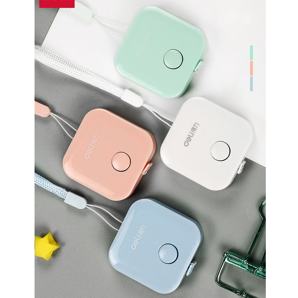 Portable Mini Pull Ruler Keychain 1.5m Easy Retractable Tape Measure Tool Kit - Random Color