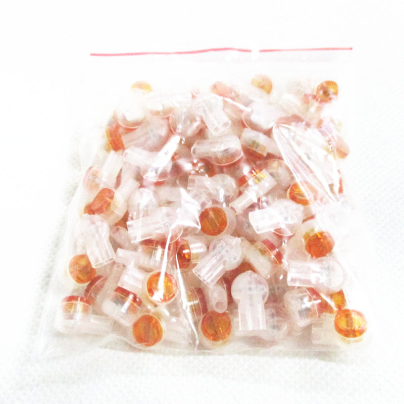 100Pcs Waterproof Gel-Filled Clear Button Telephone Wire Connectors Butt Splice Connector K2 Network Cable Terminals