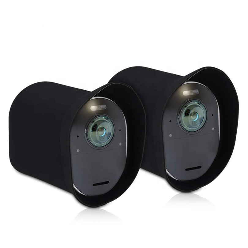 Home Security Camera Rain-proof Skin Case Protective Silicone Cover for Arlo Pro 3 - Black