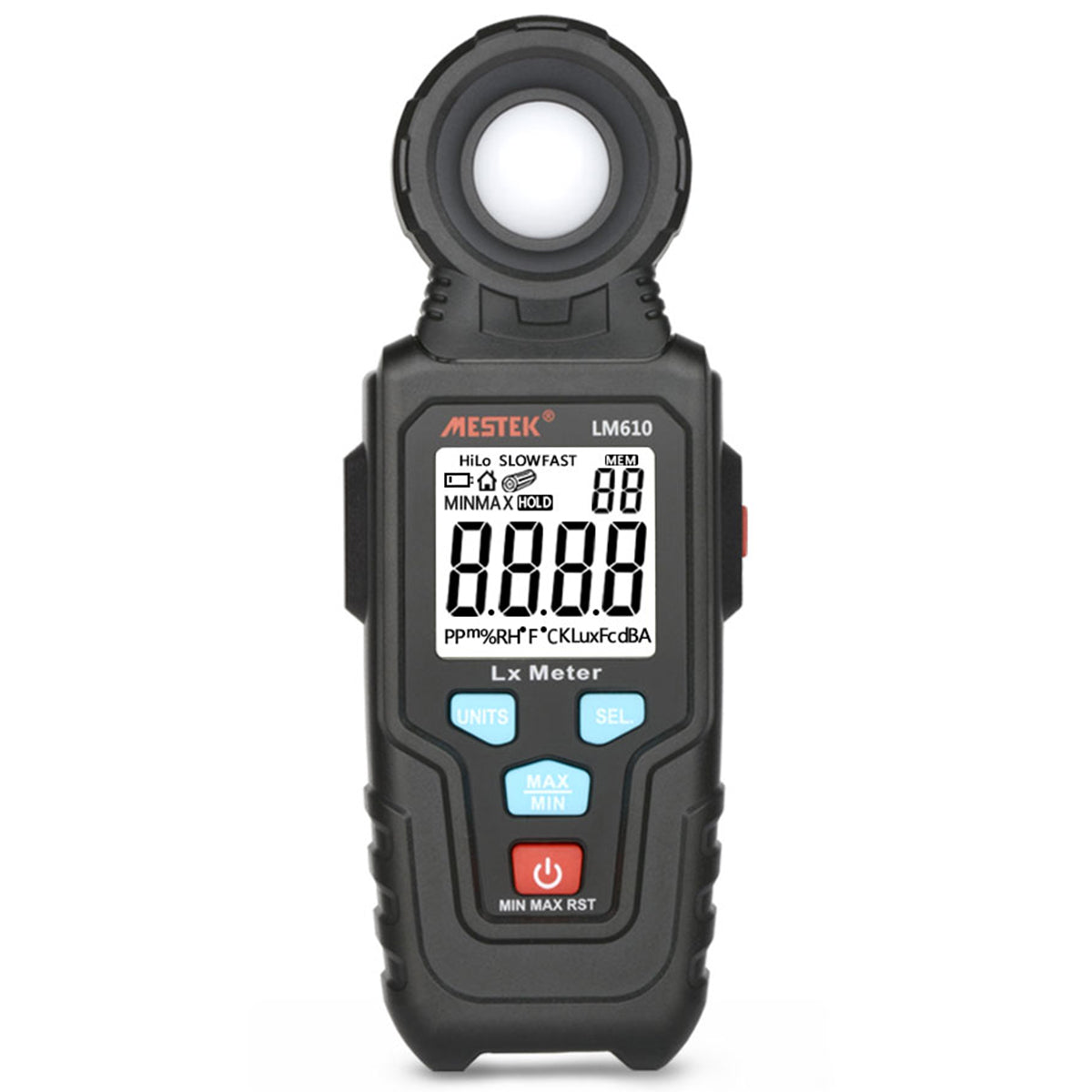 Uniqkart LM610 0-100Klux Digital Luxmeter Luminometer Lux/FC Freely Switching Meter Illuminance Measuring Light Meter