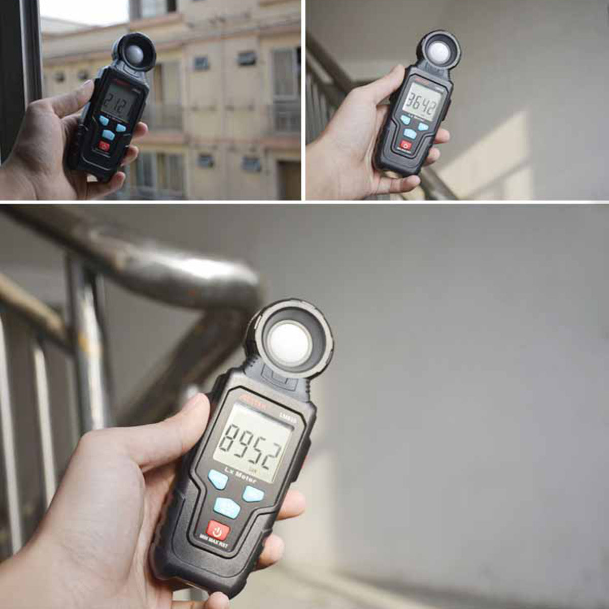 Uniqkart LM610 0-100Klux Digital Luxmeter Luminometer Lux/FC Freely Switching Meter Illuminance Measuring Light Meter