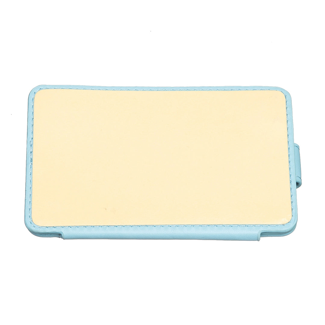 BFK03 Self-adhesive Phone Back Card Holder PU Leather Card Bag with Finger Ring Holder - Blue