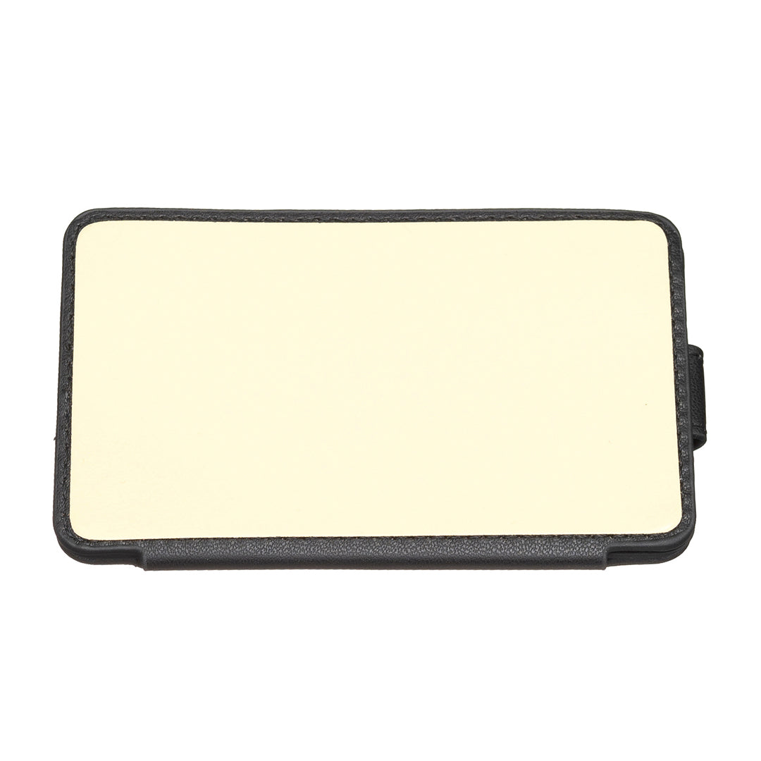 BFK03 Self-adhesive Phone Back Card Holder PU Leather Card Bag with Finger Ring Holder - Black