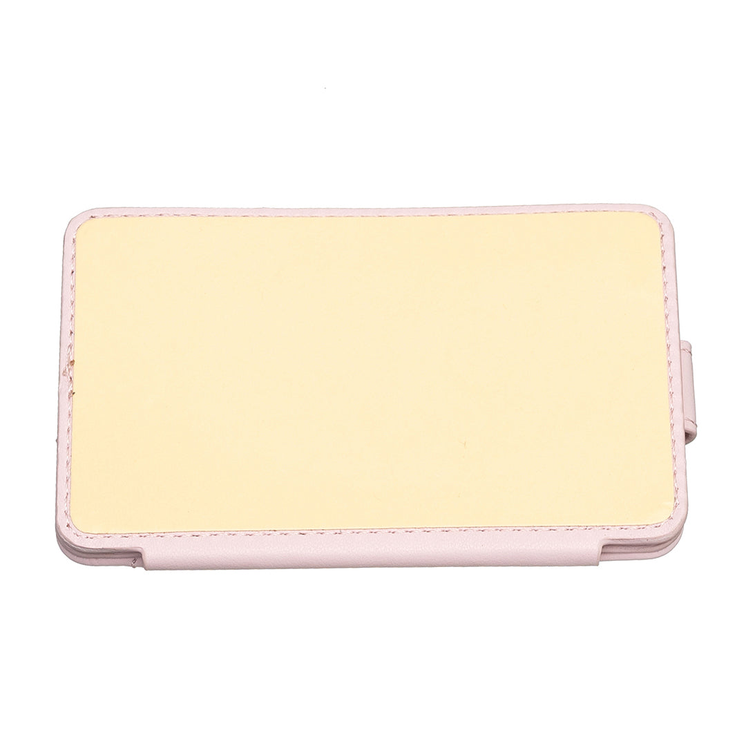 BFK03 Self-adhesive Phone Back Card Holder PU Leather Card Bag with Finger Ring Holder - Pink