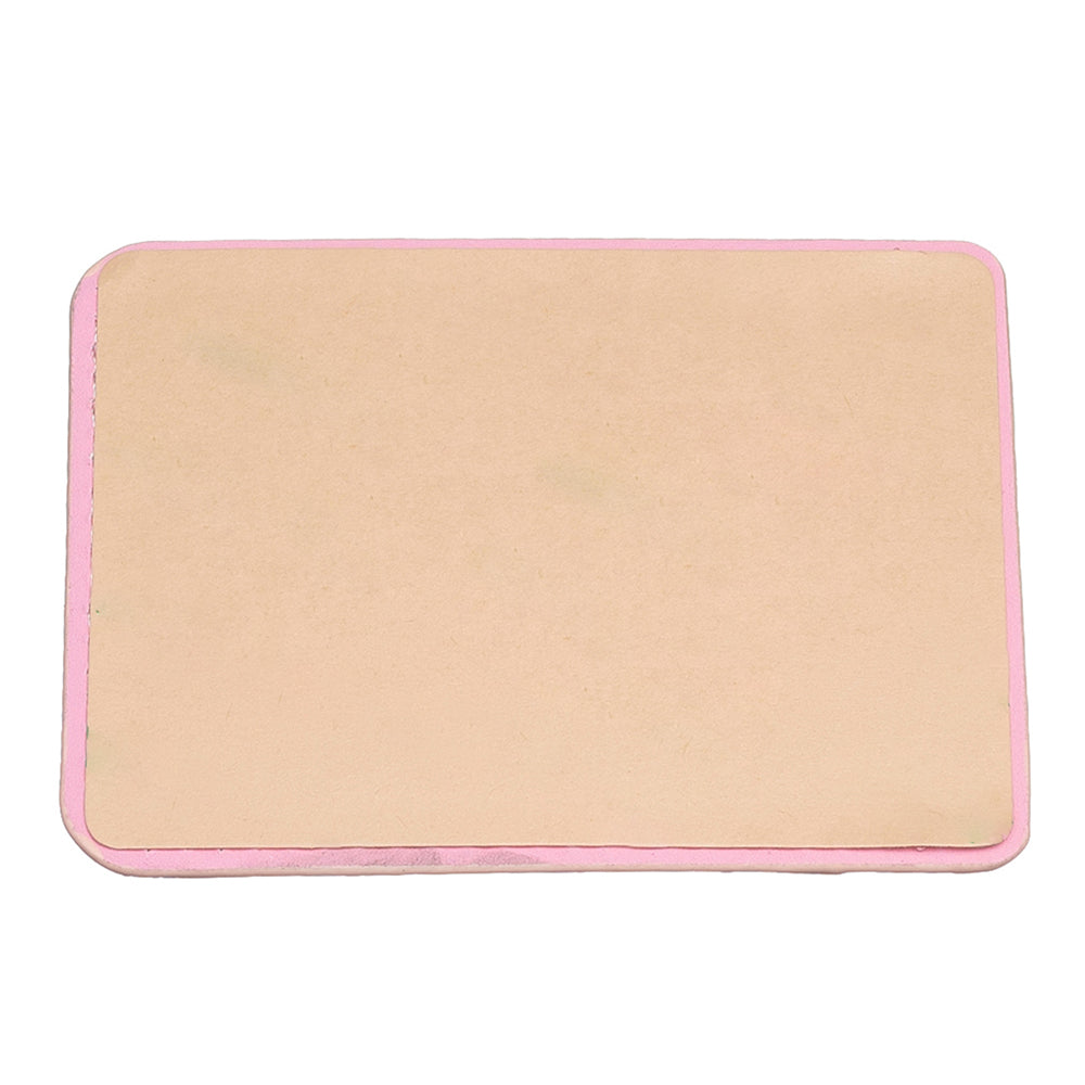 BFK11 Rhombus Design PU Leather Bank Card Bag Self-adhesive Phone Back Card Holder - Pink