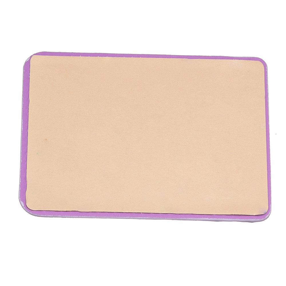 BFK11 Rhombus Design PU Leather Bank Card Bag Self-adhesive Phone Back Card Holder - Purple