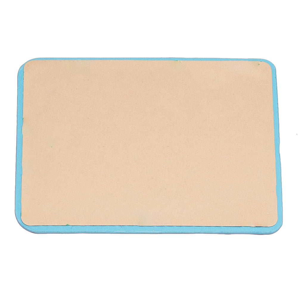 BFK11 Rhombus Design PU Leather Bank Card Bag Self-adhesive Phone Back Card Holder - Blue