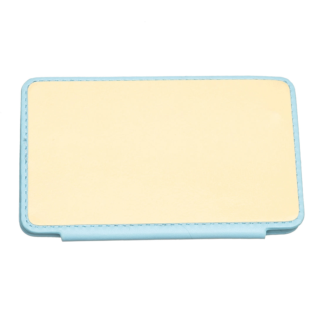 BFK05 3D Rhombus Design Self-adhesive Phone Back Card Holder PU Leather Card Bag - Blue