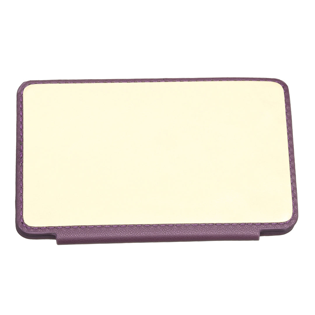 BFK05 3D Rhombus Design Self-adhesive Phone Back Card Holder PU Leather Card Bag - Dark Purple