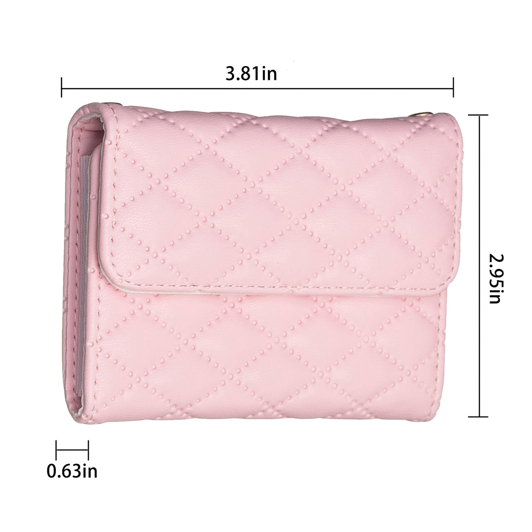 BFK10 Large Capacity Self-adhesive Phone Back Card Holder Horizontal Organ Type PU Leather Card Bag - Pink