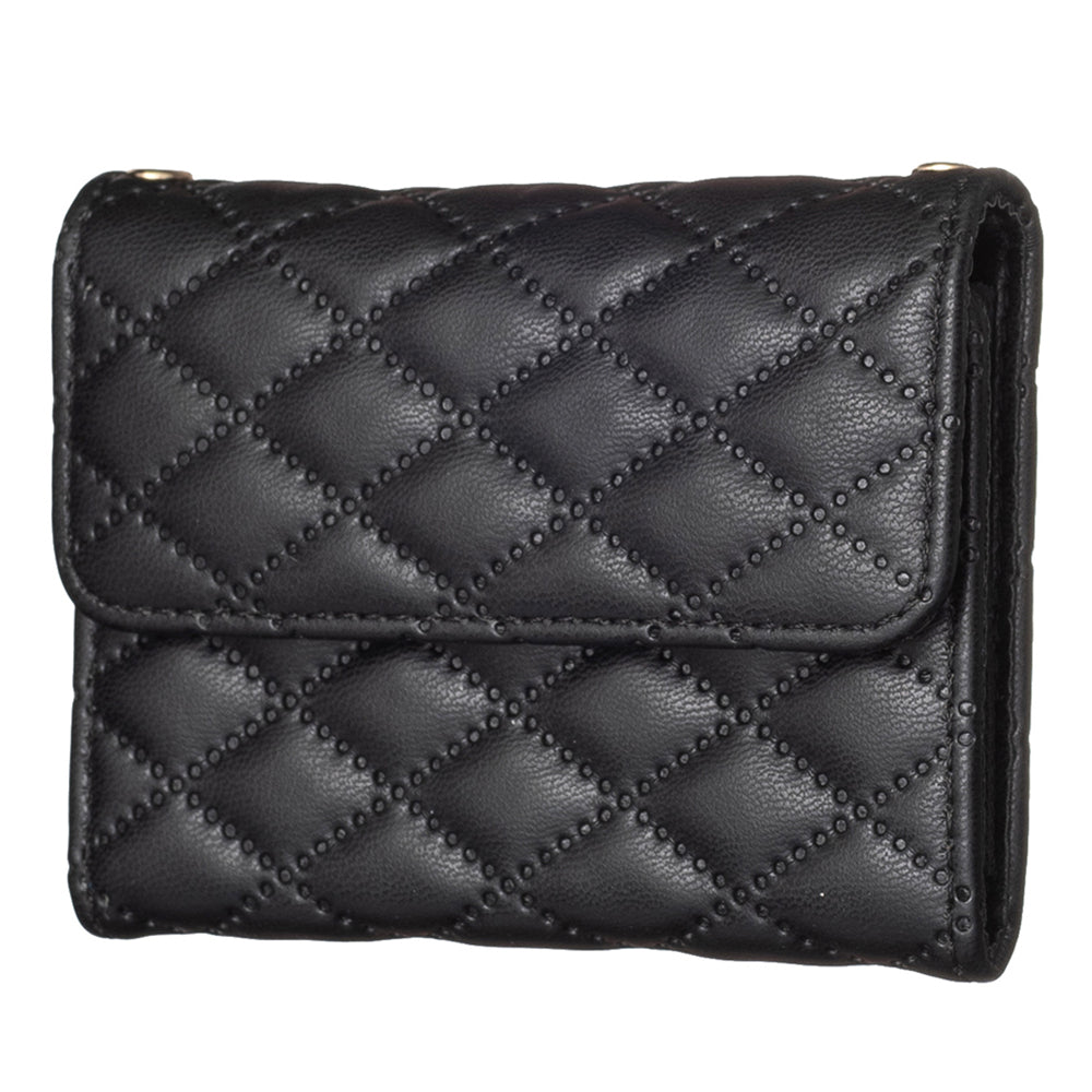 BFK10 Large Capacity Self-adhesive Phone Back Card Holder Horizontal Organ Type PU Leather Card Bag - Black