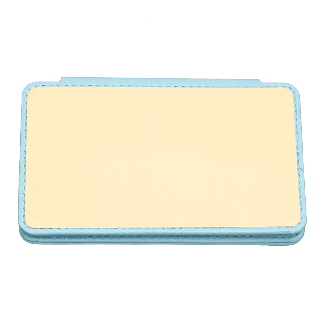 BFK01 3D Grid Design Phone Back Card Holder Self-adhesive PU Leather Card Bag - Blue