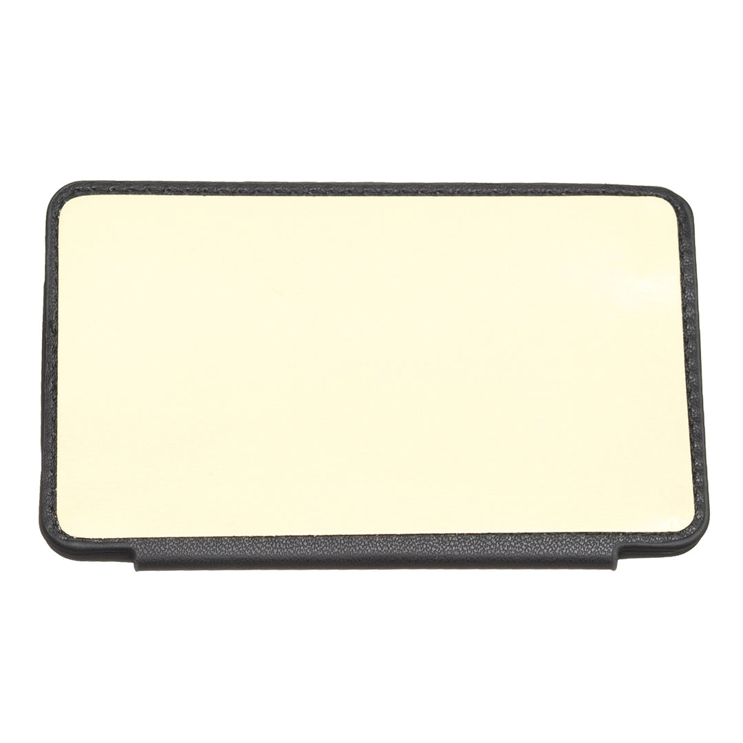 BFK01 3D Grid Design Phone Back Card Holder Self-adhesive PU Leather Card Bag - Black