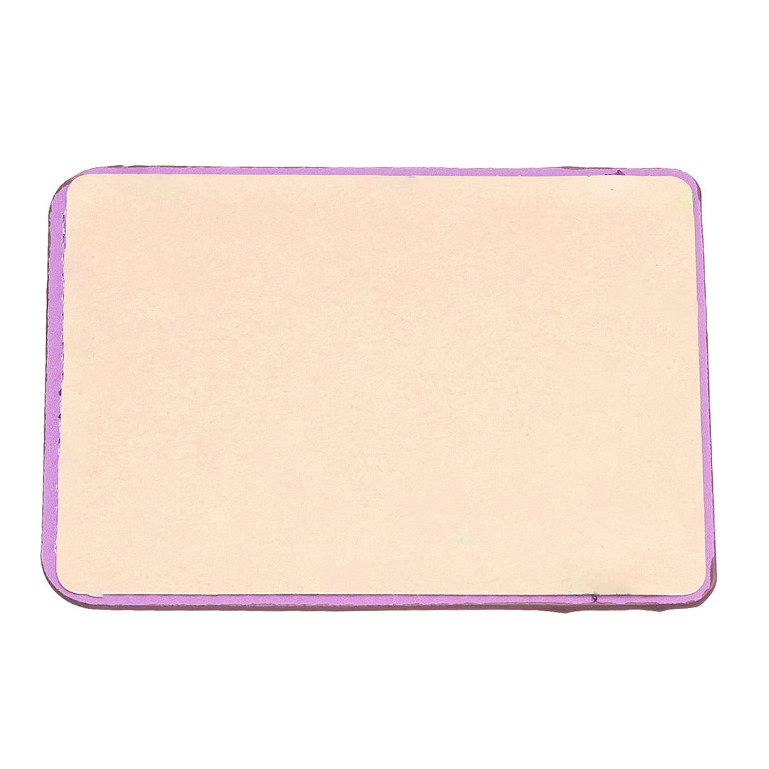 BFK13 Phone Card Holder Credit Card ID Case Pouch Matte Leather Stick On Pocket for Back of Phone - Dark Purple