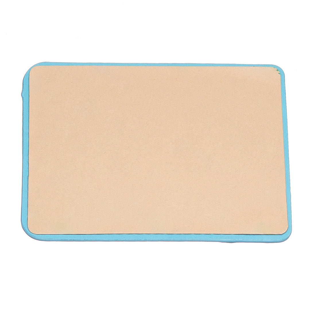 BFK13 Phone Card Holder Credit Card ID Case Pouch Matte Leather Stick On Pocket for Back of Phone - Blue