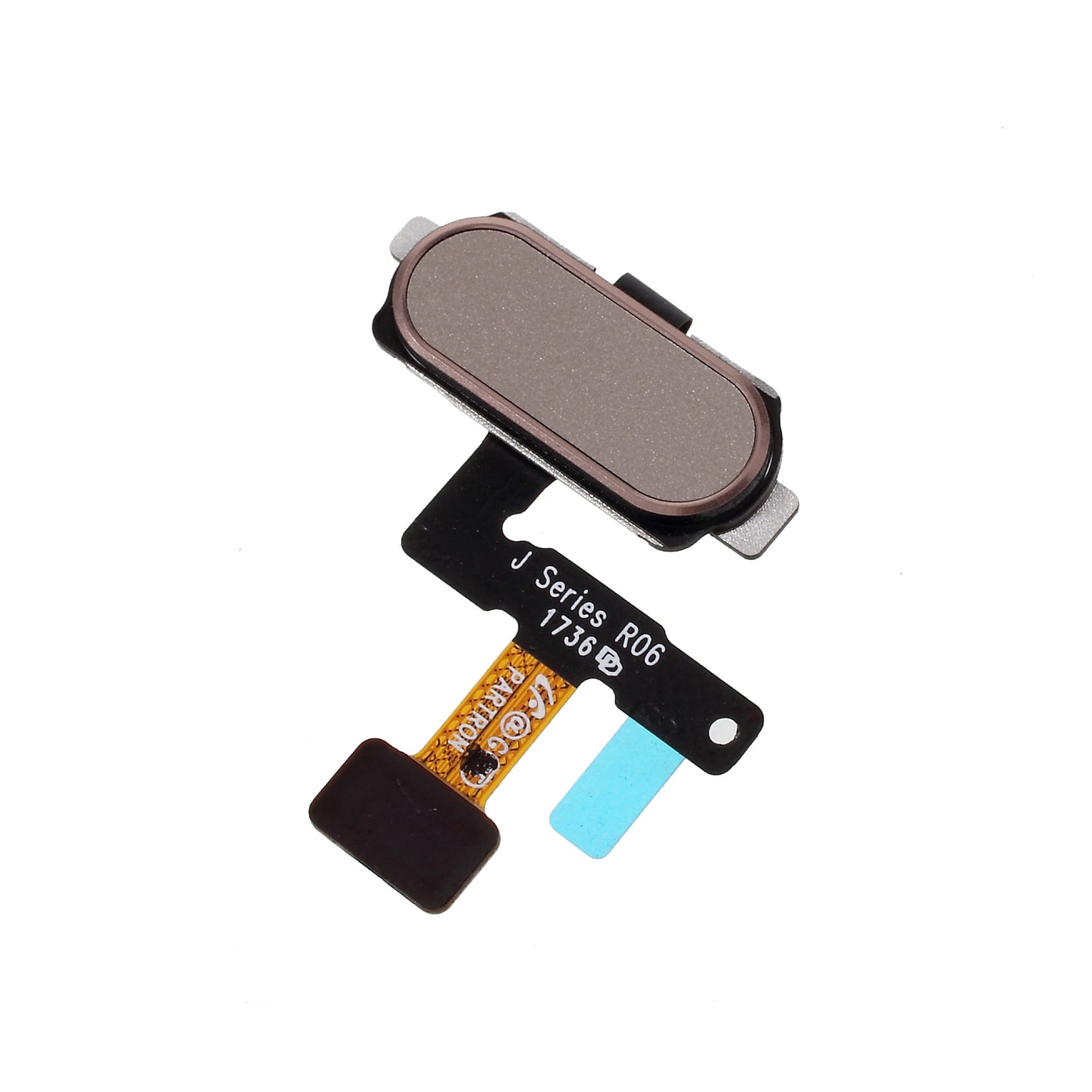 For Samsung Galaxy J5 (2017) J530 / J7 (2017) J730 OEM Home Key Fingerprint Button Flex Cable Part (without Logo) - Gold