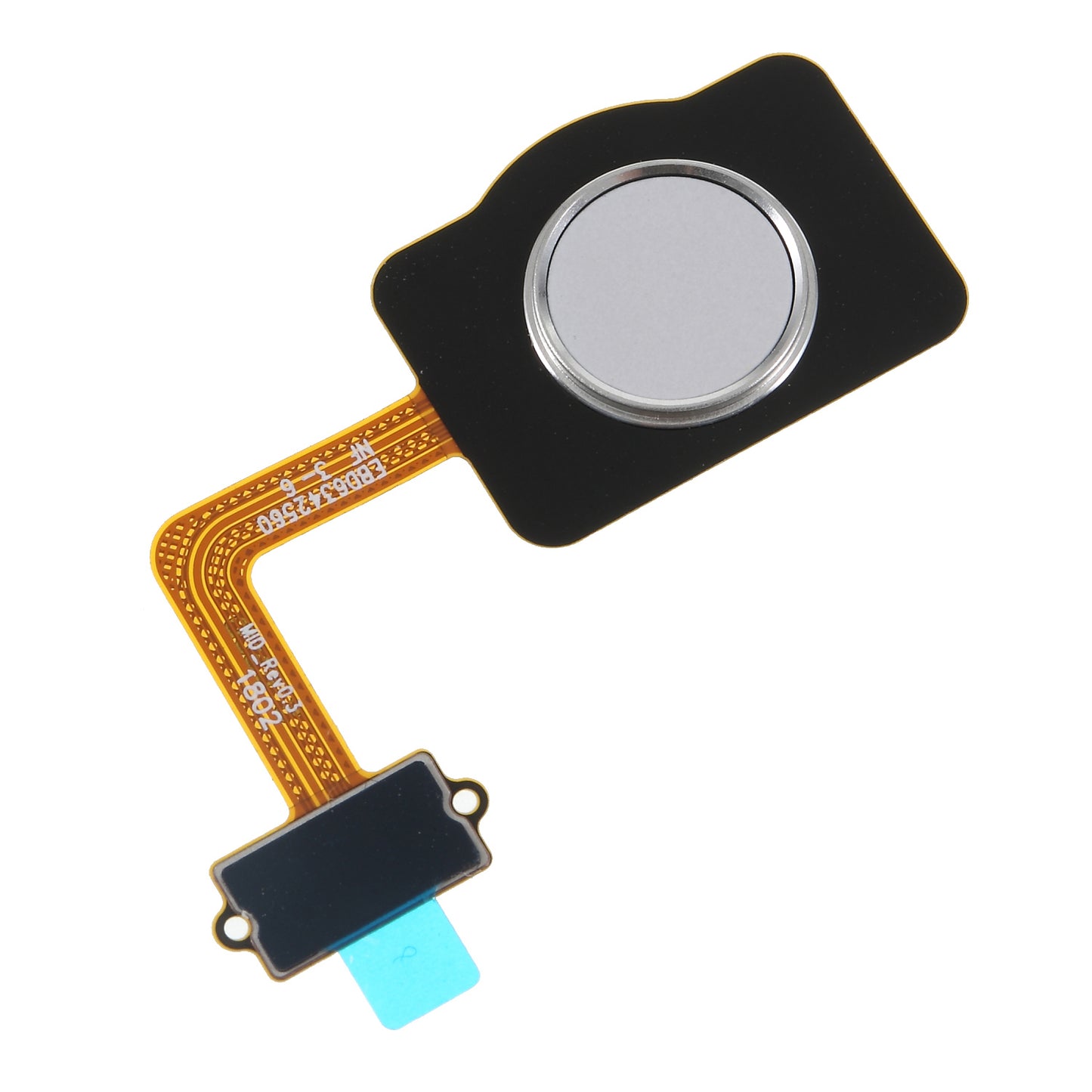 OEM Home Key Fingerprint Button Flex Cable Part for LG Q7 Q610 / Q8 - Silver