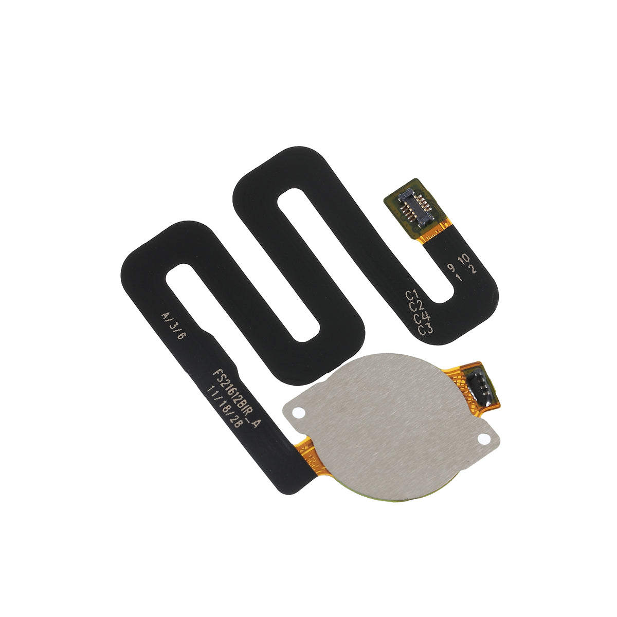OEM Home Key Fingerprint Button Flex Cable for Motorola One (P30 Play) - Black