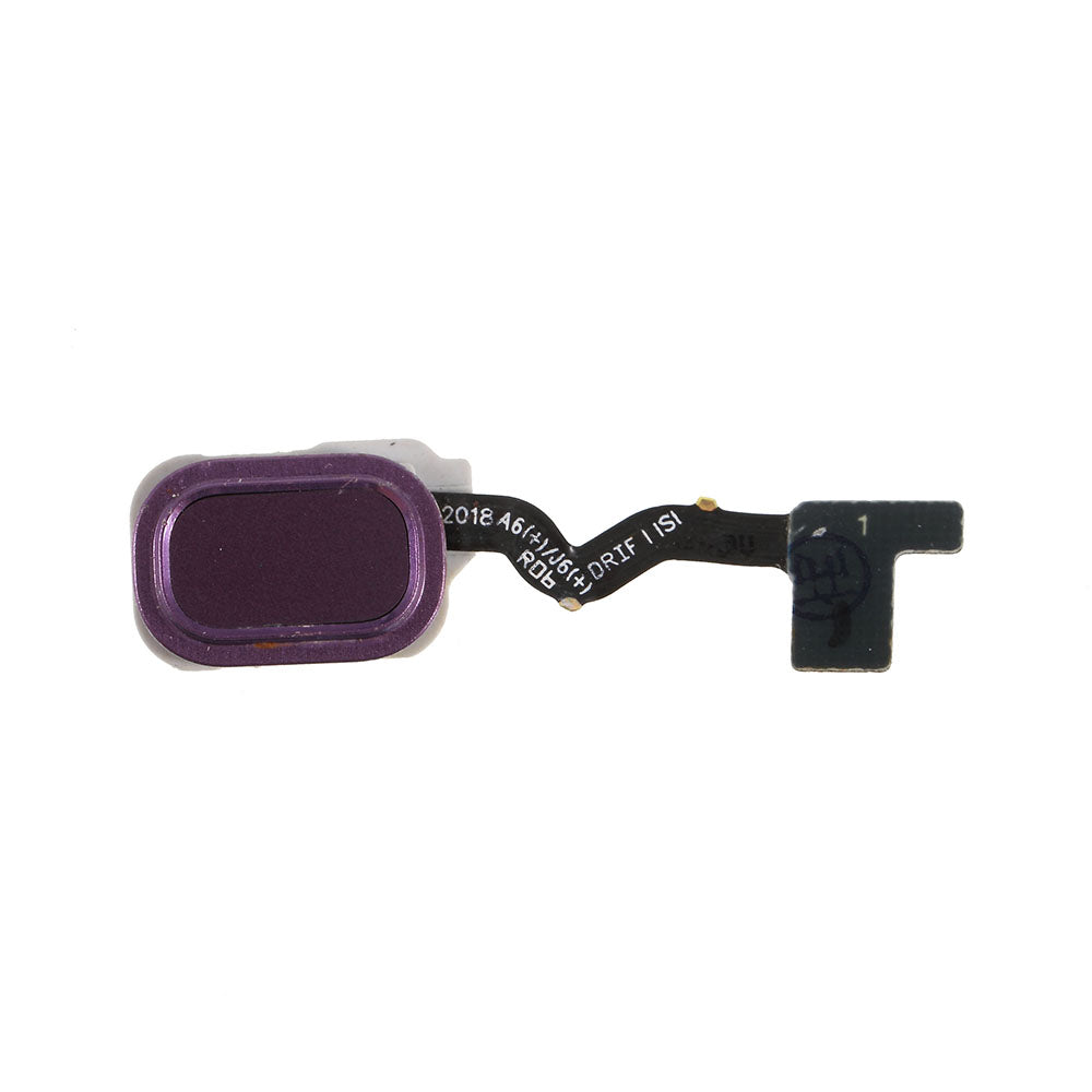 OEM Home Key Fingerprint Button Flex Cable for Samsung Galaxy J6 / J6+ - Purple