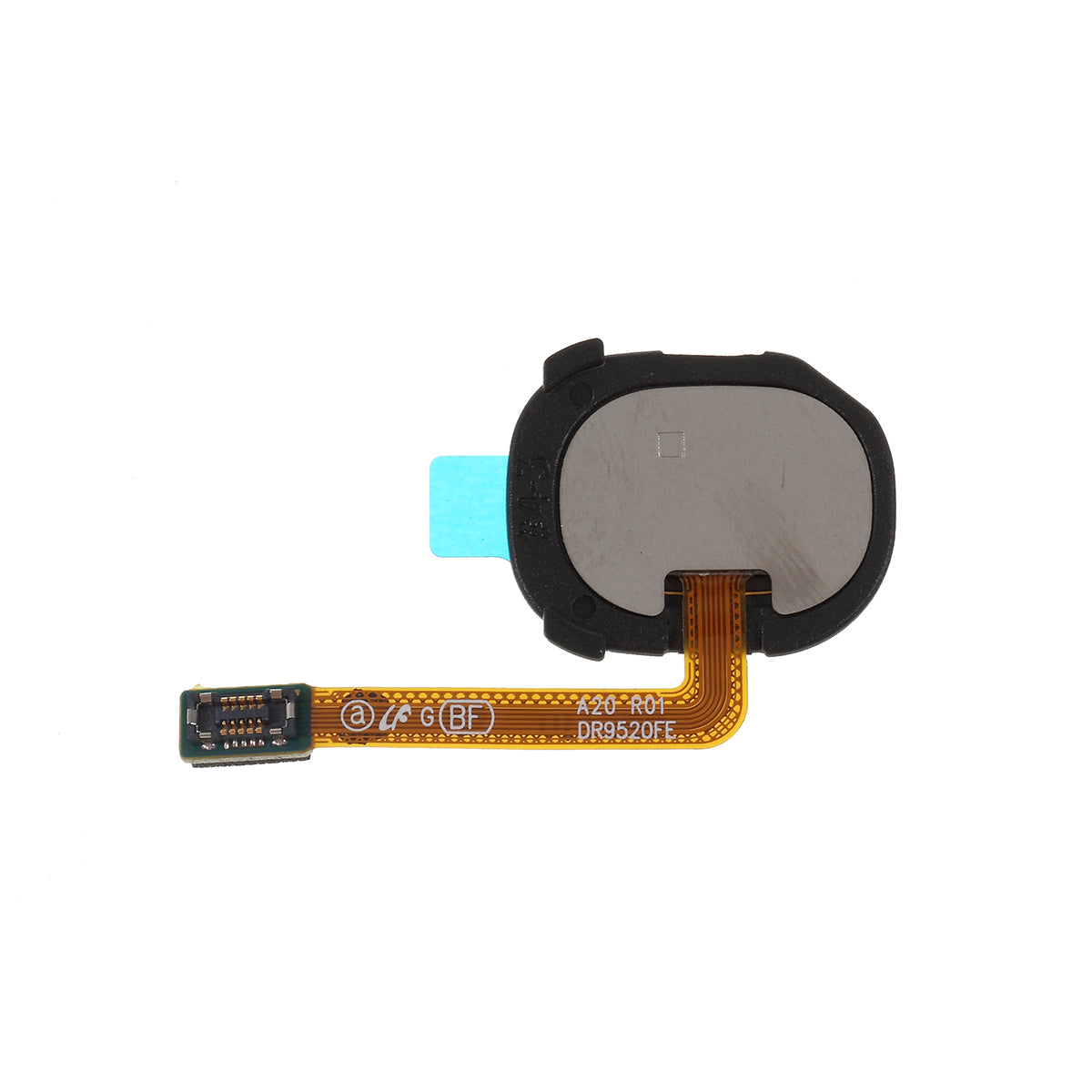 For Samsung Galaxy A20 SM-A205 / A20e OEM Home Key Fingerprint Button Flex Cable (without Logo) - Black